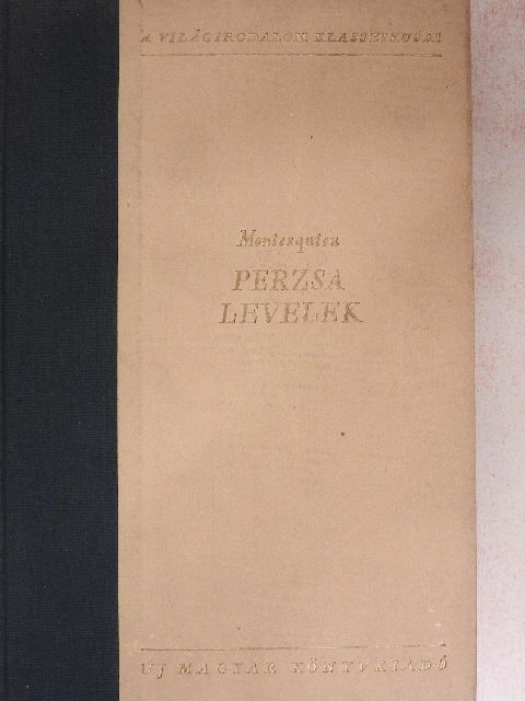 Montesquieu - Perzsa levelek [antikvár]