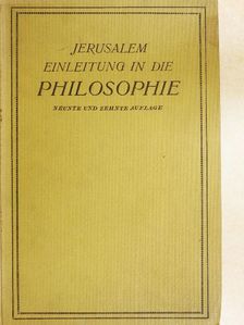 Wilhelm Jerusalem - Einleitung in die Philosophie [antikvár]