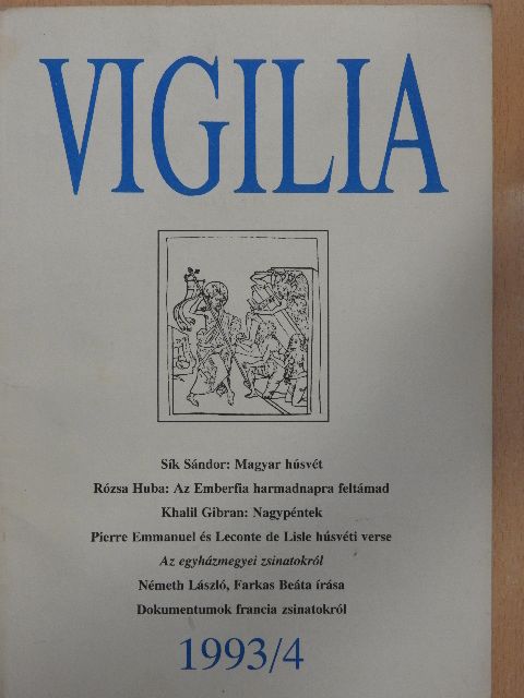 Adriányi Gábor - Vigilia 1993. április [antikvár]