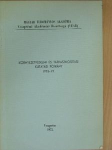 Dr. Mayer Antal - Környezetvédelmi és tájhasznosítási kutatási főirány 1975-79. [antikvár]