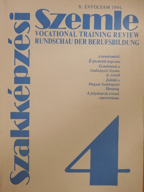 Benedek András - Szakképzési Szemle 1994/4. [antikvár]