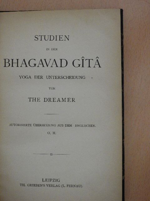 Studien in der Bhagavad Gita  [antikvár]