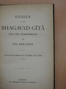 Studien in der Bhagavad Gita  [antikvár]
