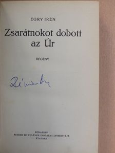 Egry Irén - Zsarátnokot dobott az Úr [antikvár]