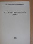 Czúth Béla - Acta Antiqua et Archaeologica - Supplementum IV. [antikvár]