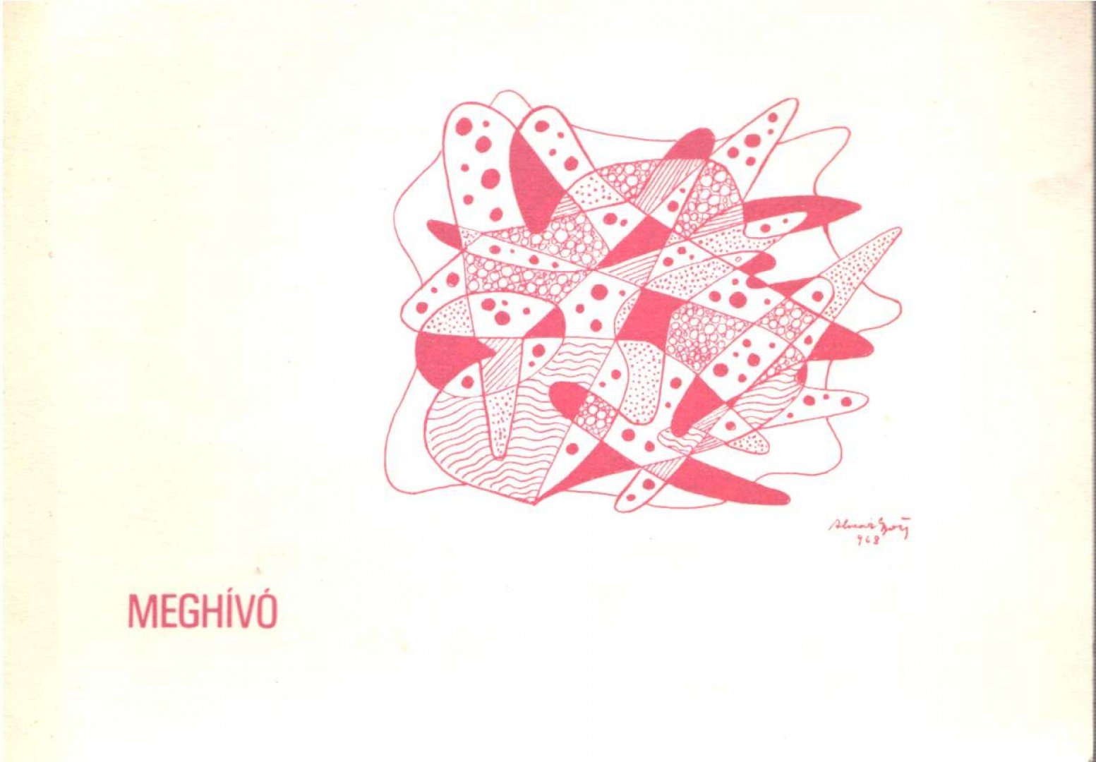 Soós Imre - Meghívó Almár György építészmérnök, festőművész emlékkiállítására [antikvár]
