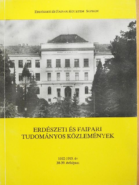 Bartha Dénes - Erdészeti és Faipari Tudományos Közlemények 1992-1993  [antikvár]