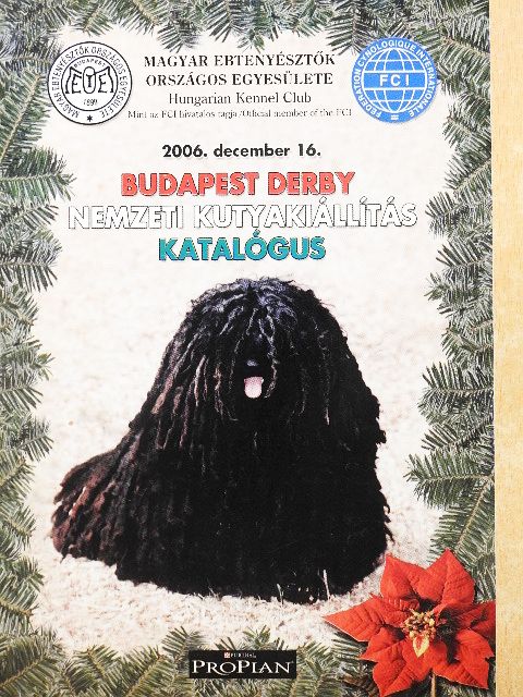 Budapest Derby Nemzeti Kutyakiállítás Katalógus [antikvár]