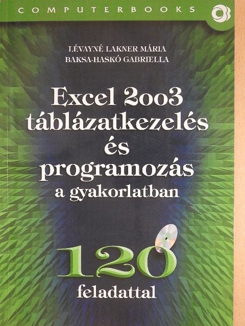 Baksa-Haskó Gabriella - Excel 2003 táblázatkezelés és programozás a gyakorlatban  [antikvár]