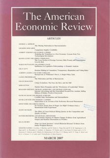 Robert A. Moffitt (szerk.) - The American Economic Review March 2007 [antikvár]