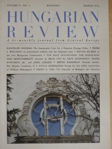 Kodolányi Gyula - Hungarian Review March 2014 [antikvár]