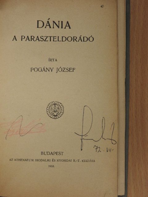 Pogány József - Dánia [antikvár]