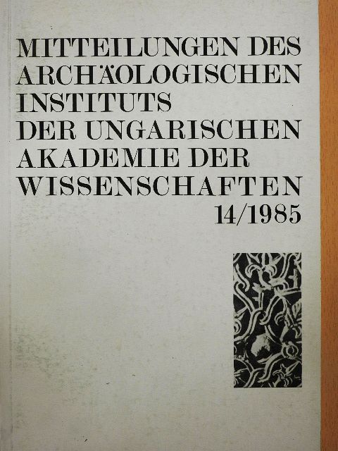 F. Redő - Mitteilungen des Archäologischen Instituts der Ungarischen Akademie der Wissenschaften 14/1985 [antikvár]