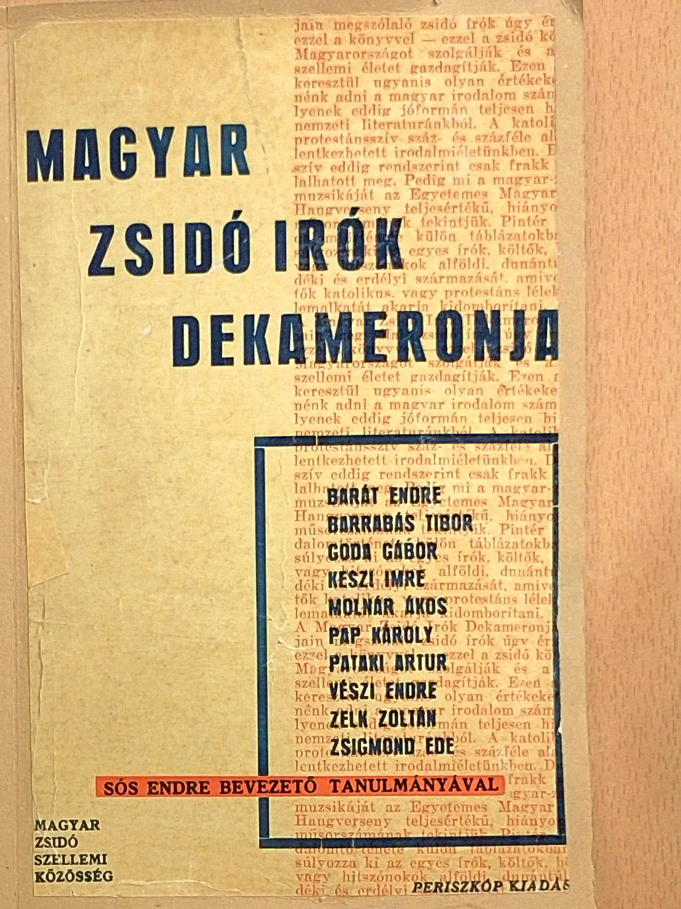 Barát Endre - Magyar Zsidó Irók Dekameronja [antikvár]