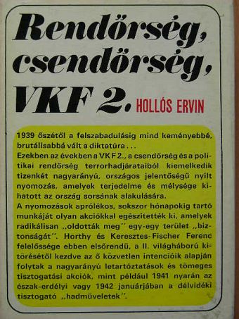 Hollós Ervin - Rendőrség, csendőrség, VKF 2. [antikvár]