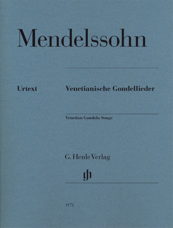 MENDELSSOHN - VENETIANISCHE GONDELLIEDER (E. HERTTRICH, R. ELVERS, U. SCHEIDELER)