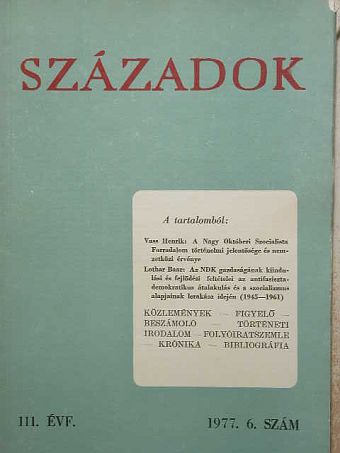 Enzo Santarelli - Századok 1977/6. [antikvár]