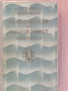 Kelemen Béla - Német-Magyar és Magyar-Német Zsebszótár [antikvár]