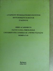A Pázmány Péter Katolikus Egyetem Hittudományi Karának évkönyve [antikvár]