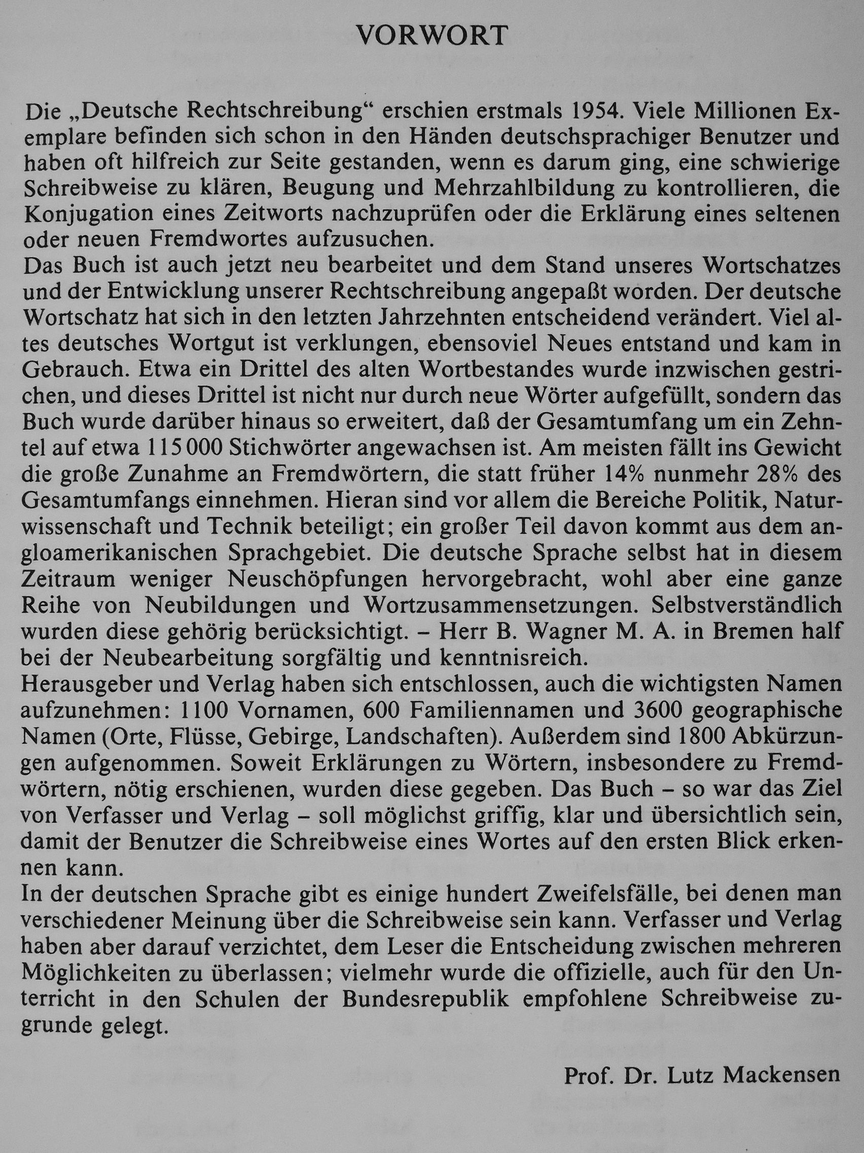 Prof. Dr. Lutz Mackensen - Deutsche Rechtschreibung [antikvár]