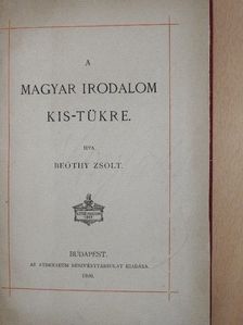 Beöthy Zsolt - A magyar irodalom kis-tükre [antikvár]