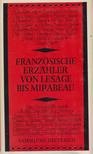 Wesemann, Eberhard - Französische Erzähler von Lesage bis Mirabeau [antikvár]