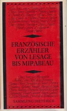 Wesemann, Eberhard - Französische Erzähler von Lesage bis Mirabeau [antikvár]