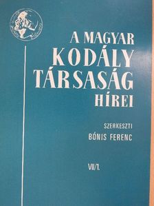 Bónis Ferenc - A Magyar Kodály Társaság Hírei 1984. július [antikvár]