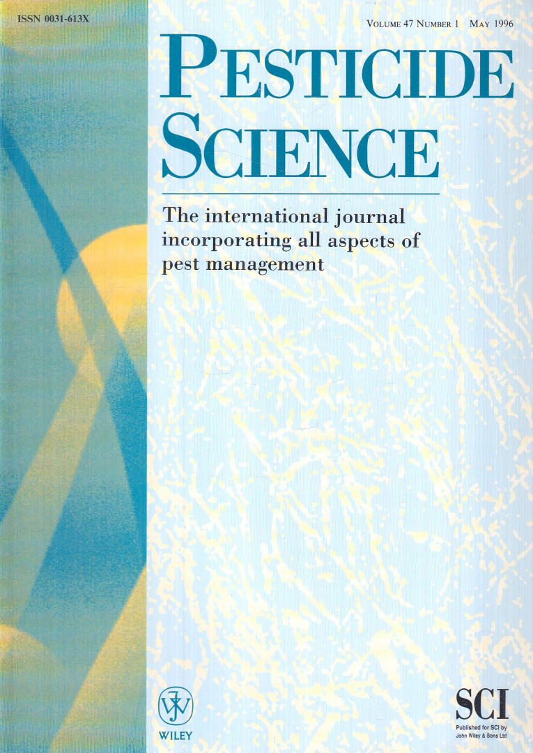 G. T. Brooks - Pesticide Science Volume 47, Number 1 May 1996 [antikvár]