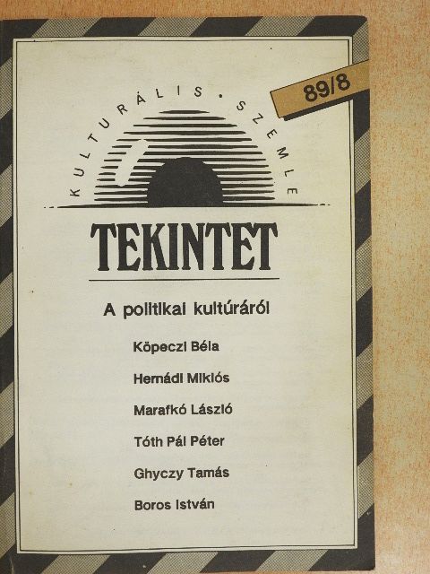 Balázs Géza - Tekintet 1989/8 [antikvár]