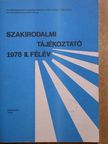 Szakirodalmi tájékoztató 1978. II. félév [antikvár]
