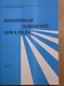 Szakirodalmi tájékoztató 1978. II. félév [antikvár]