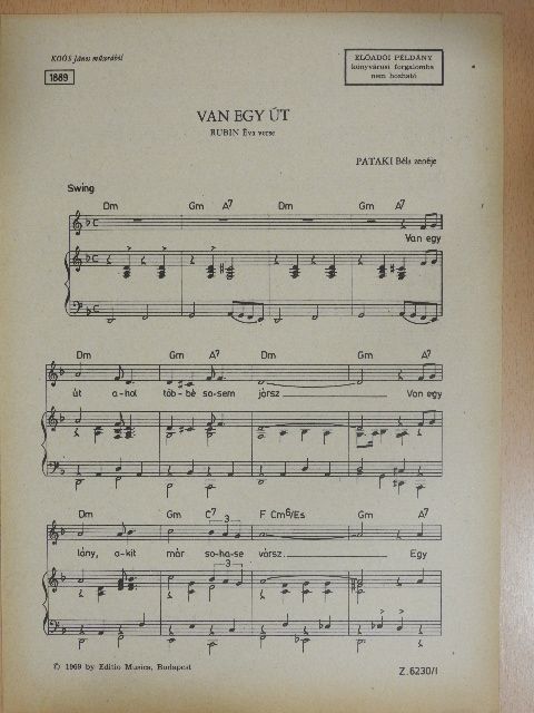 Pataki Béla - Van egy út [antikvár]