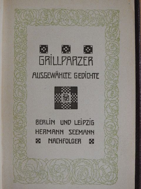Grillparzer - Ausgewählte Gedichte [antikvár]