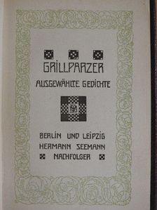 Grillparzer - Ausgewählte Gedichte [antikvár]
