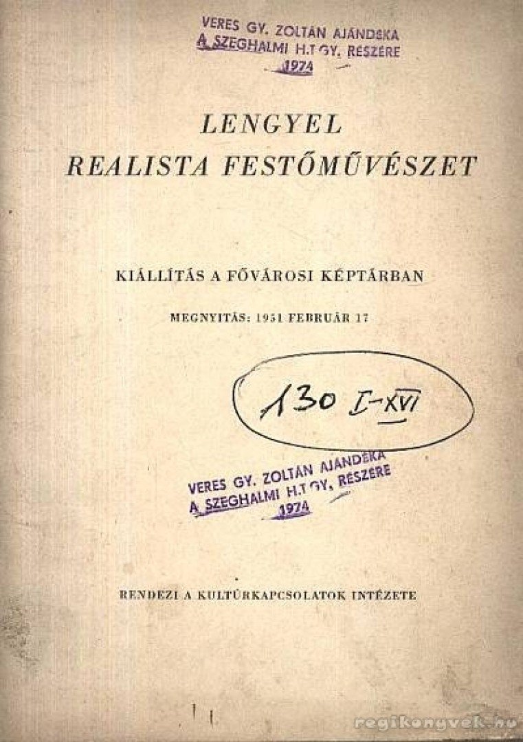 Starzynski, Juliusz - Lengyel realista festőművészet [antikvár]