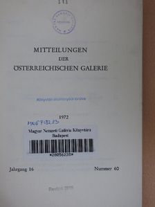 Claus Pack - Mitteilungen der Österreichischen Galerie 1972 [antikvár]