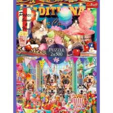 Trefl: Négylábú barátok 2 az 1-ben puzzle - 500 darabos