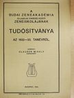 Clauser Mihály - A budai Zeneakadémia államilag engedélyezett zeneiskolájának tudósítványa az 1932-33. tanévről [antikvár]