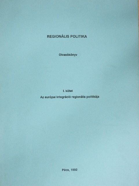 Enyedi Gy. - Regionális politika I. [antikvár]