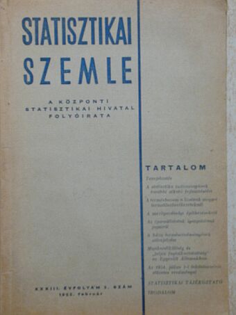Berend Iván - Statisztikai Szemle 1955. február [antikvár]