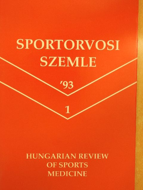 Jürimäe T. - Sportorvosi Szemle 1993/1. [antikvár]