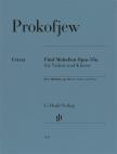 PROKOFJEW - FÜNF MELODIEN OPUS 35a FÜR VIOLINE UND KLAVIER