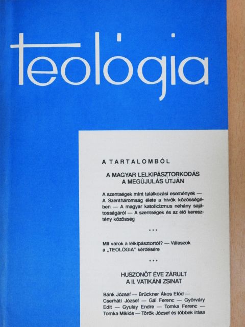 Bíró László - Teológia 1990/3. [antikvár]