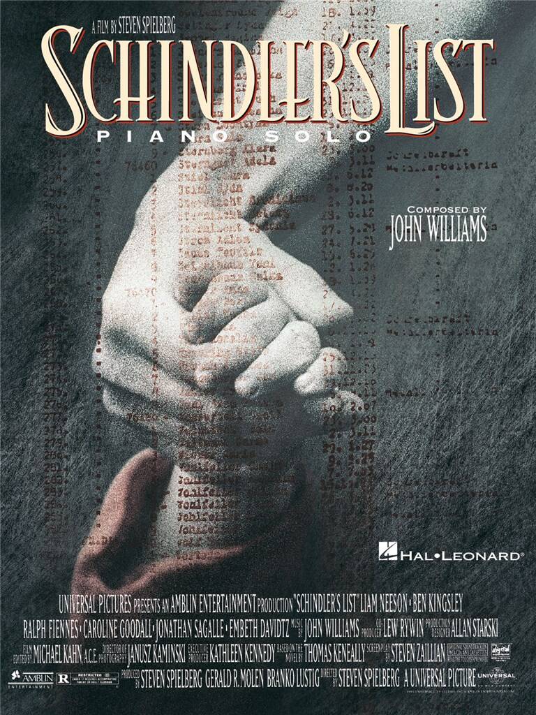 WILLIAMS JOHN - SCHINDLER`S LIST FOR PIANO SOLO