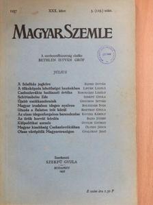 Bajza József - Magyar Szemle 1937. július [antikvár]