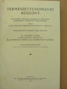 Bábonyi E. - Természettudományi Közlöny 1933. január-december/Pótfüzetek a Természettudományi Közlönyhöz 1933. január-december [antikvár]