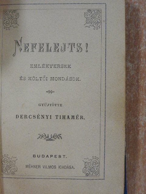 Nefelejts! [antikvár]