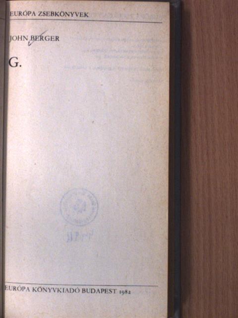 John Berger - G. [antikvár]