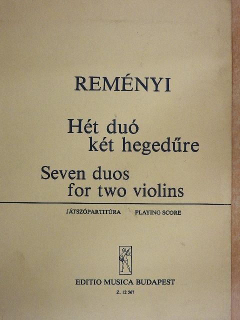 Reményi Attila - Hét duó két hegedűre [antikvár]